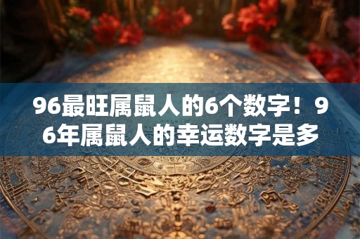 96最旺属鼠人的6个数字！96年属鼠人的幸运数字是多少