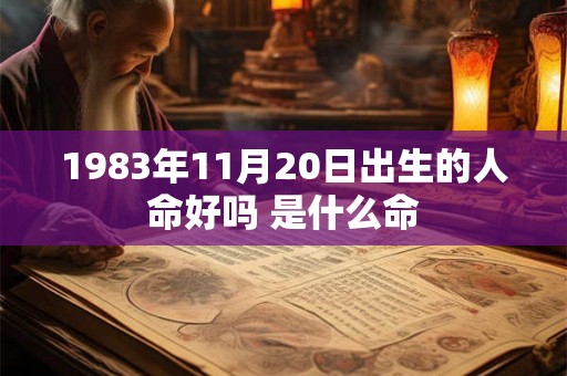 1983年11月20日出生的人命好吗 是什么命