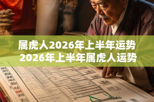 属虎人2026年上半年运势 2026年上半年属虎人运势如何