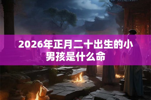 2026年正月二十出生的小男孩是什么命