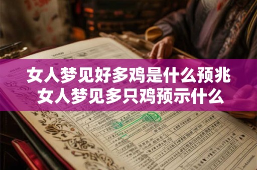 女人梦见好多鸡是什么预兆 女人梦见多只鸡预示什么 女人梦见好多鸡是什么预兆 女人梦见多只鸡预示什么