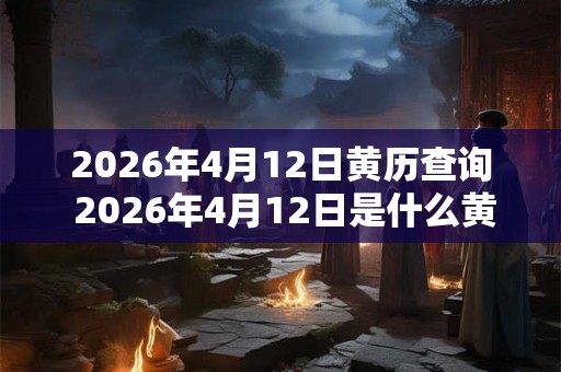 2026年4月12日黄历查询 2026年4月12日是什么黄历 2026年4月12日黄历查询 2026年4月12日是什么黄历