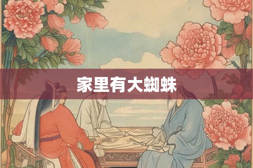 家里有大蜘蛛