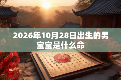 2026年10月28日出生的男宝宝是什么命