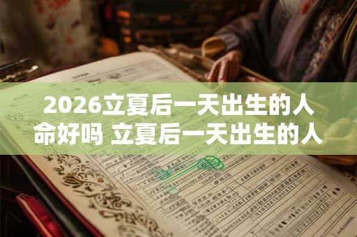 2026立夏后一天出生的人命好吗 立夏后一天出生的人取名