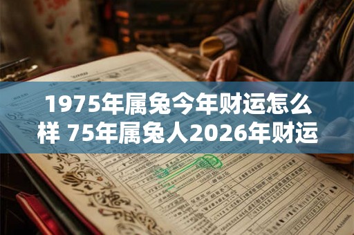 1975年属兔今年财运怎么样 75年属兔人2026年财运 1975年属兔今年财运怎么样 75年属兔人2026年财运