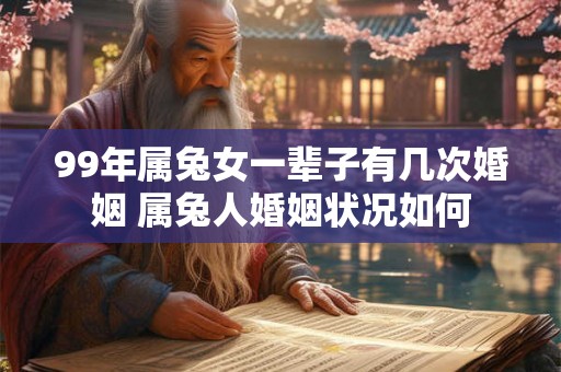 99年属兔女一辈子有几次婚姻 属兔人婚姻状况如何