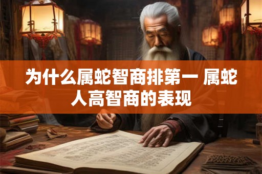 为什么属蛇智商排第一 属蛇人高智商的表现