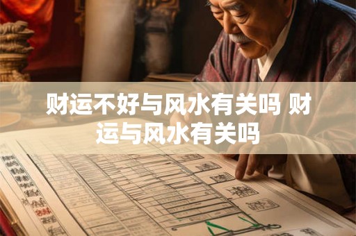 财运不好与风水有关吗 财运与风水有关吗