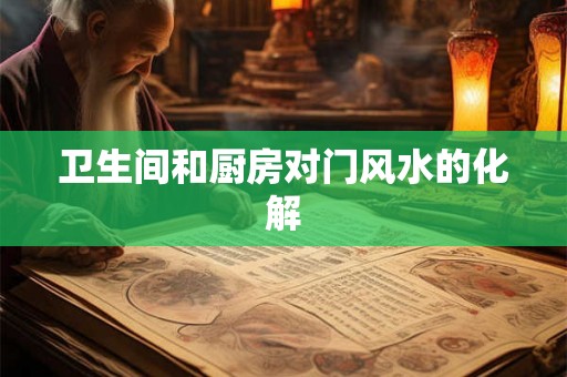 卫生间和厨房对门风水的化解