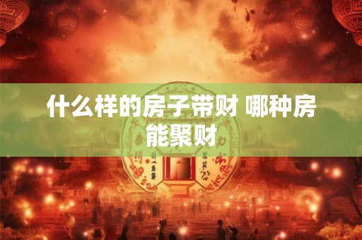 什么样的房子带财 哪种房能聚财