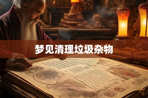 梦见清理垃圾杂物 梦见清理垃圾杂物