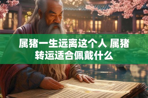 属猪一生远离这个人 属猪转运适合佩戴什么