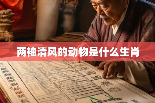 两袖清风的动物是什么生肖