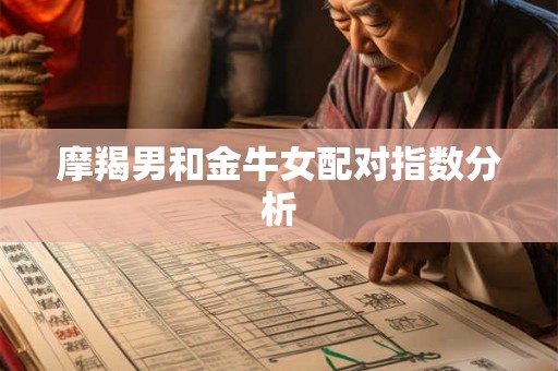 摩羯男和金牛女配对指数分析