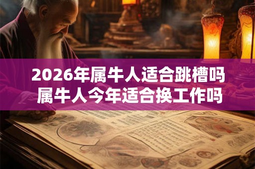 2026年属牛人适合跳槽吗 属牛人今年适合换工作吗