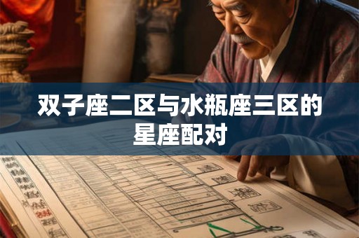 双子座二区与水瓶座三区的星座配对