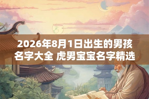 2026年8月1日出生的男孩名字大全 虎男宝宝名字精选