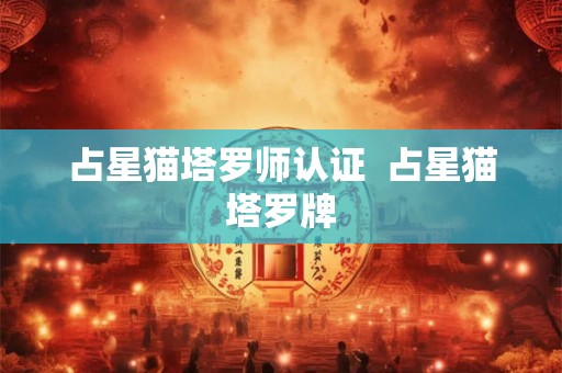 占星猫塔罗师认证  占星猫塔罗牌