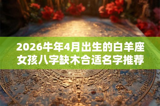 2026牛年4月出生的白羊座女孩八字缺木合适名字推荐