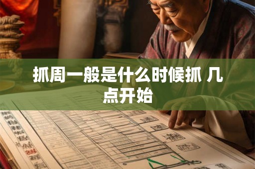 抓周一般是什么时候抓 几点开始