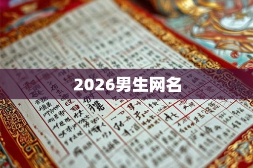2026男生网名