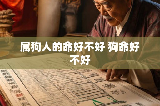 属狗人的命好不好 狗命好不好