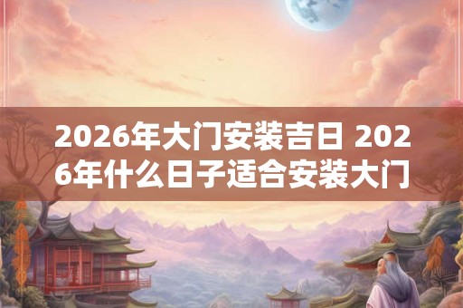 2026年大门安装吉日 2026年什么日子适合安装大门