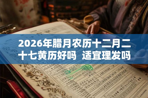 2026年腊月农历十二月二十七黄历好吗  适宜理发吗