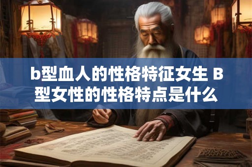 b型血人的性格特征女生 B型女性的性格特点是什么