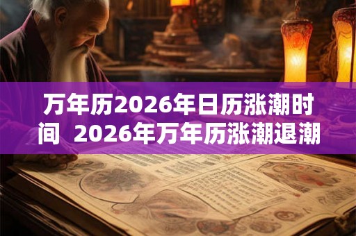 万年历2026年日历涨潮时间  2026年万年历涨潮退潮时间表