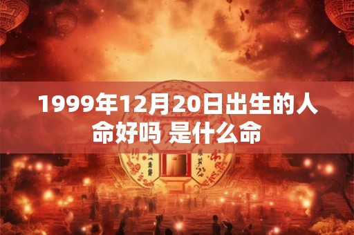 1999年12月20日出生的人命好吗 是什么命