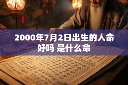 2000年7月2日出生的人命好吗 是什么命 2000年7月2日出生的人命好吗 是什么命