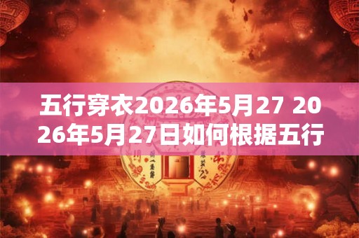 五行穿衣2026年5月27 2026年5月27日如何根据五行穿衣