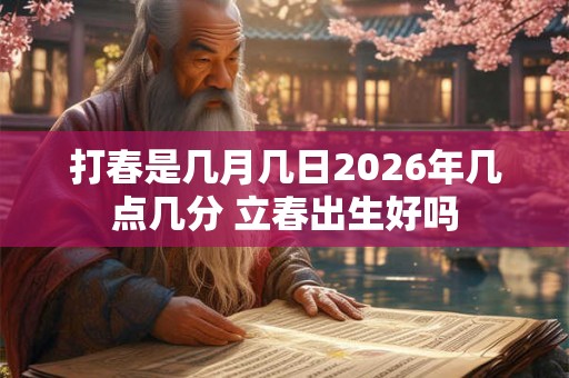 打春是几月几日2026年几点几分 立春出生好吗