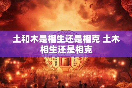 土和木是相生还是相克 土木相生还是相克