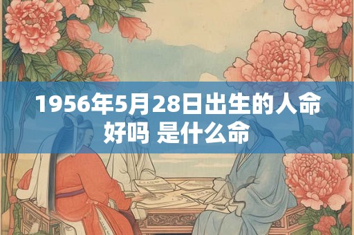 1956年5月28日出生的人命好吗 是什么命 1956年5月28日出生的人命好吗 是什么命