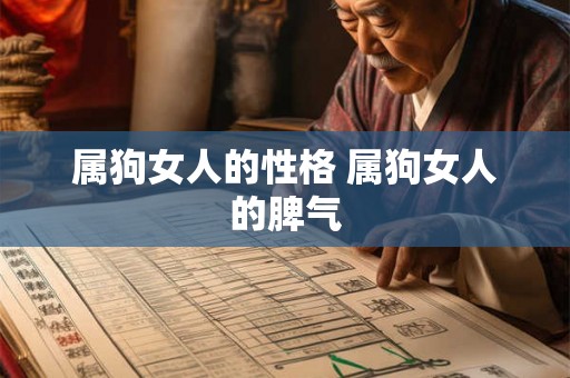 属狗女人的性格 属狗女人的脾气