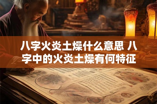 八字火炎土燥什么意思 八字中的火炎土燥有何特征 八字火炎土燥什么意思 八字中的火炎土燥有何特征