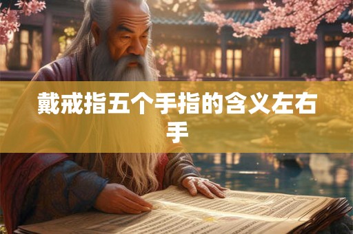 戴戒指五个手指的含义左右手
