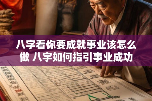 八字看你要成就事业该怎么做 八字如何指引事业成功