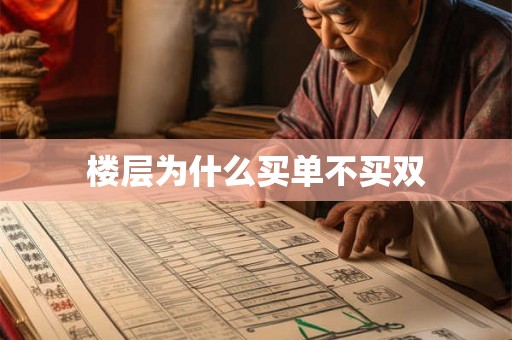 楼层为什么买单不买双
