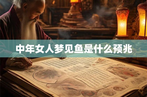 中年女人梦见鱼是什么预兆
