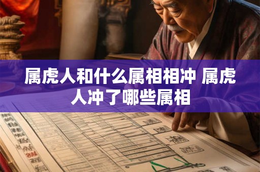 属虎人和什么属相相冲 属虎人冲了哪些属相