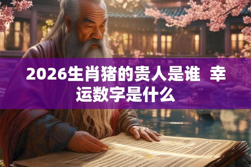 2026生肖猪的贵人是谁  幸运数字是什么