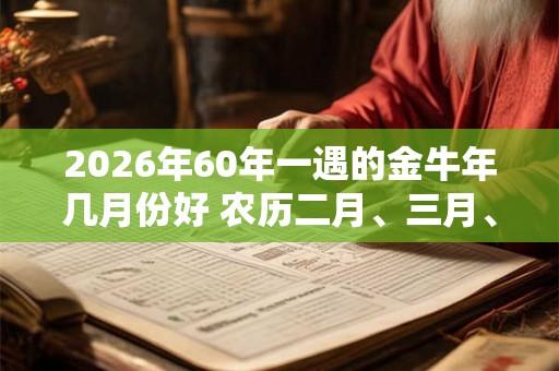 2026年60年一遇的金牛年几月份好 农历二月、三月、六月