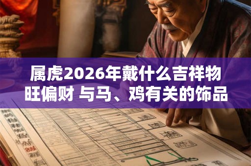 属虎2026年戴什么吉祥物旺偏财 与马、鸡有关的饰品