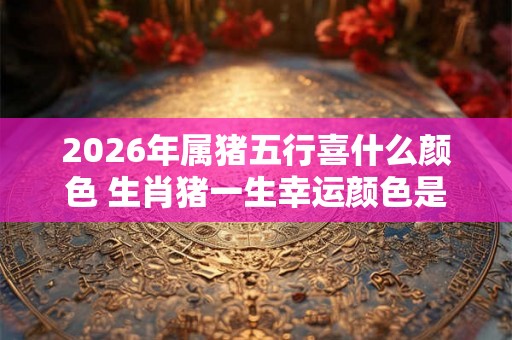 2026年属猪五行喜什么颜色 生肖猪一生幸运颜色是什么