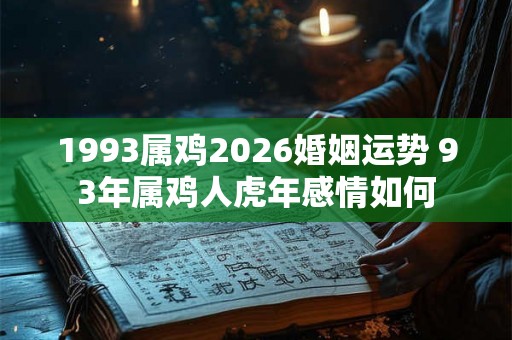 1993属鸡2026婚姻运势 93年属鸡人虎年感情如何