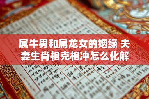 属牛男和属龙女的姻缘 夫妻生肖相克相冲怎么化解